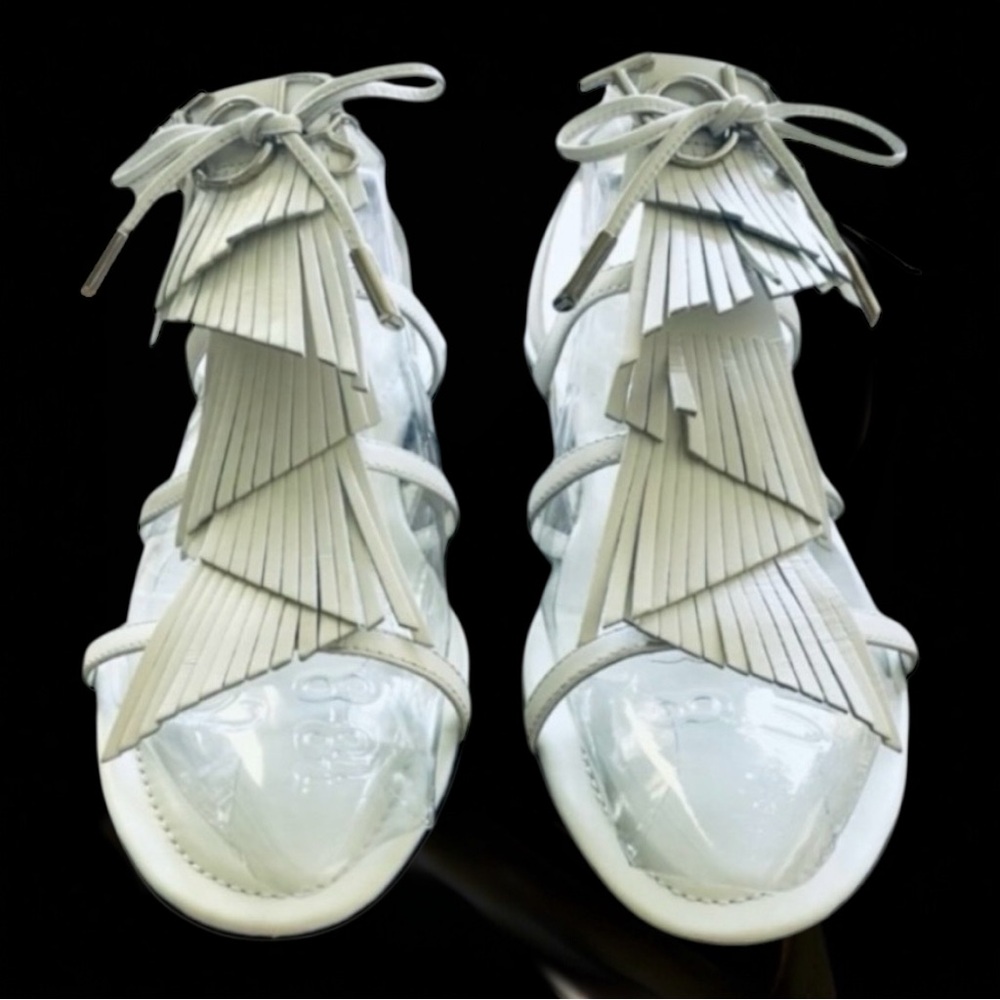 TOD’S Gomma Frangia Sandals Size 36.5